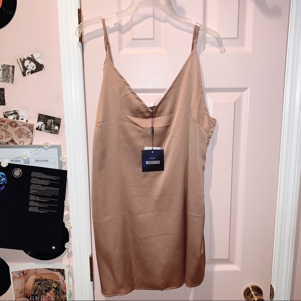 Satin Dress / Slip - Carli Bybel x Missguided